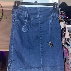 EUC Free People Jean miniskirt